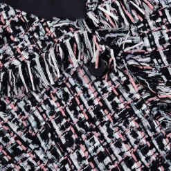 self-portrait Boucle Fringed Midi Dress