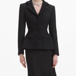 self-portrait Boucle Jacket