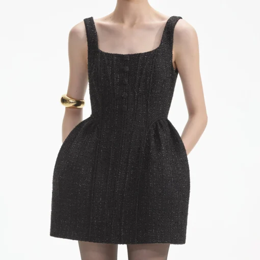 self-portrait Boucle Mini Dress