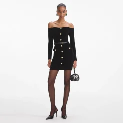 self-portrait Chenille Knit Mini Dress