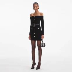 self-portrait Chenille Knit Mini Dress