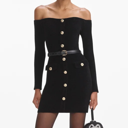 self-portrait Chenille Knit Mini Dress