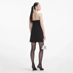 self-portrait Crepe Bandeau Mini Dress