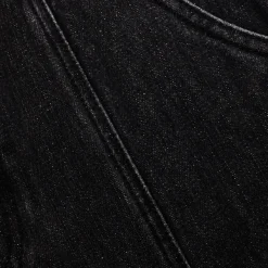 self-portrait Flared Denim Midi Skirt