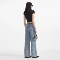 self-portrait Jewel Button Knit Top