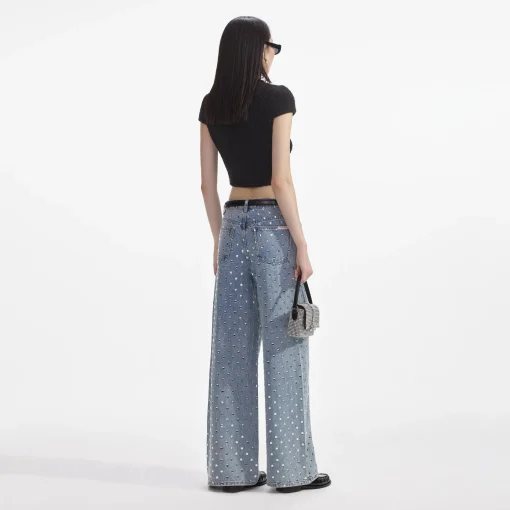 self-portrait Jewel Button Knit Top