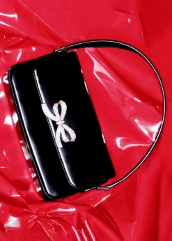 self-portrait Leather Baguette Bag
