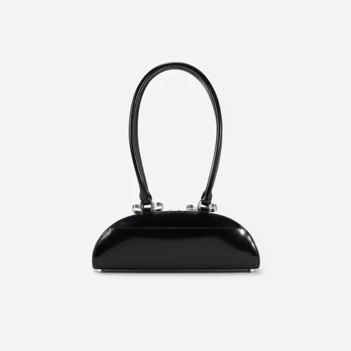 self-portrait Leather Curved Shoulder Bag