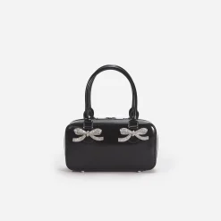 self-portrait Leather Mini Tote Bag
