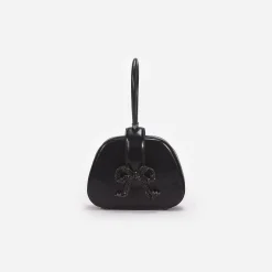 self-portrait Leather Top Handle Mini Bag