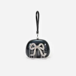 self-portrait Pearl Top Handle Clutch Bag