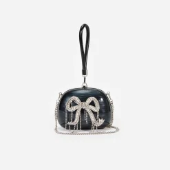 self-portrait Pearl Top Handle Clutch Bag
