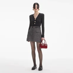 self-portrait Pointelle Knit Top