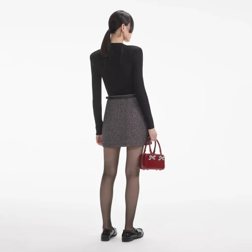 self-portrait Pointelle Knit Top
