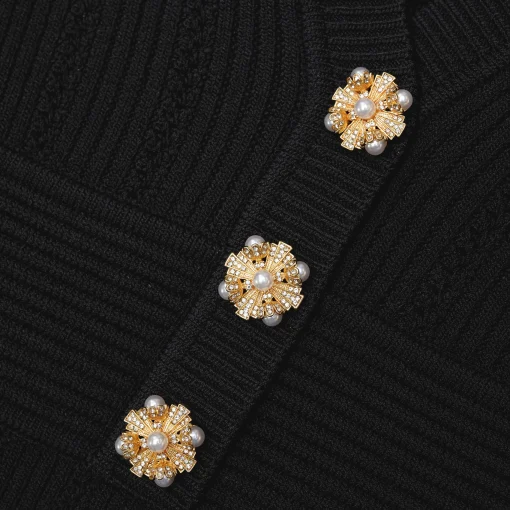 self-portrait Pointelle Knit Top