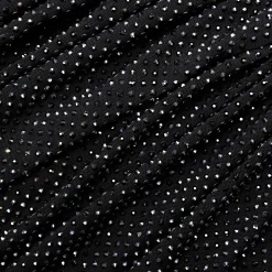 self-portrait Rhinestone Mesh Cut Out Top