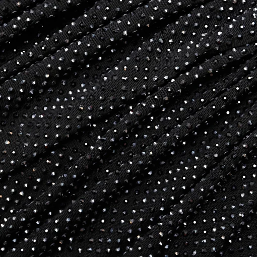 self-portrait Rhinestone Mesh Cut Out Top