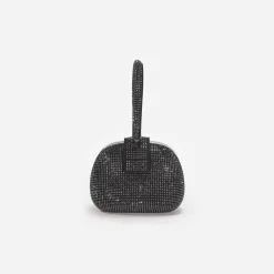 self-portrait Rhinestone Top Handle Clutch Bag