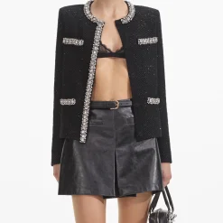 self-portrait Sequin Knit Cardigan