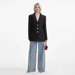 self-portrait Taffeta Blazer