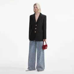 self-portrait Taffeta Blazer