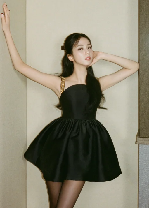self-portrait Taffeta Embellished Mini Dress