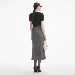 self-portrait Tinsel Boucle Top