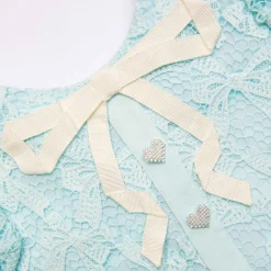 Kids self-portrait Bow Lace Dress