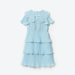 Kids self-portrait Chiffon Midi Dress