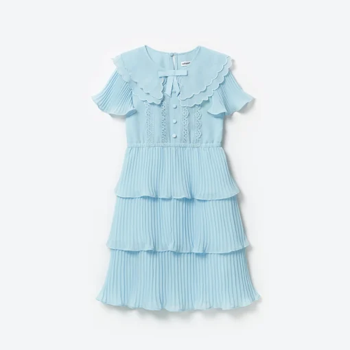 Kids self-portrait Chiffon Midi Dress