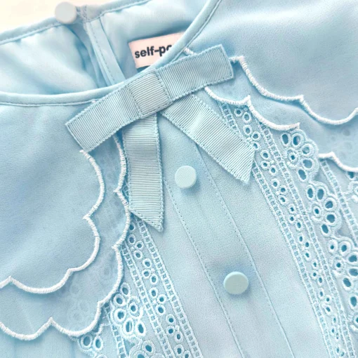 Kids self-portrait Chiffon Midi Dress