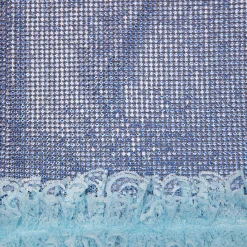 self-portrait Crystal Chainmail Mini Skirt