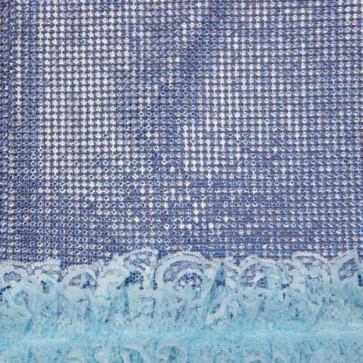 self-portrait Crystal Chainmail Mini Skirt