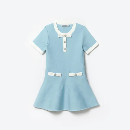 Kids self-portrait Knit Mini Dress