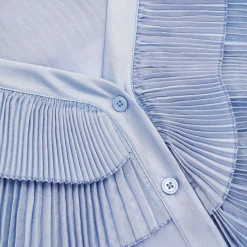 self-portrait Satin Organza Blouse