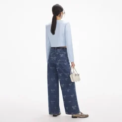 self-portrait Print Jeans