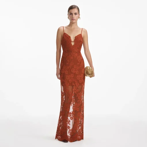 self-portrait Lace Maxi Dress