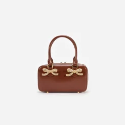 self-portrait Leather Mini Tote Bag
