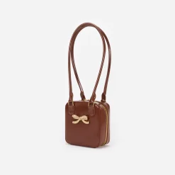 self-portrait Leather Square Shoulder Bag