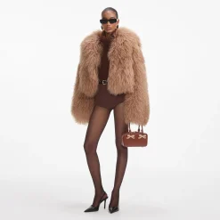 self-portrait Shearling Jacket
