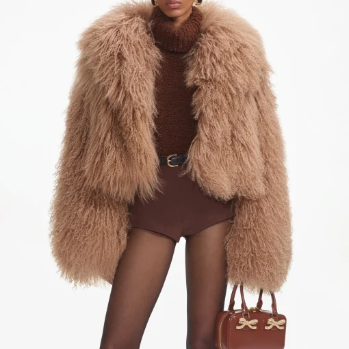 self-portrait Shearling Jacket