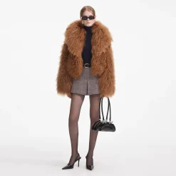 self-portrait Shearling Jacket