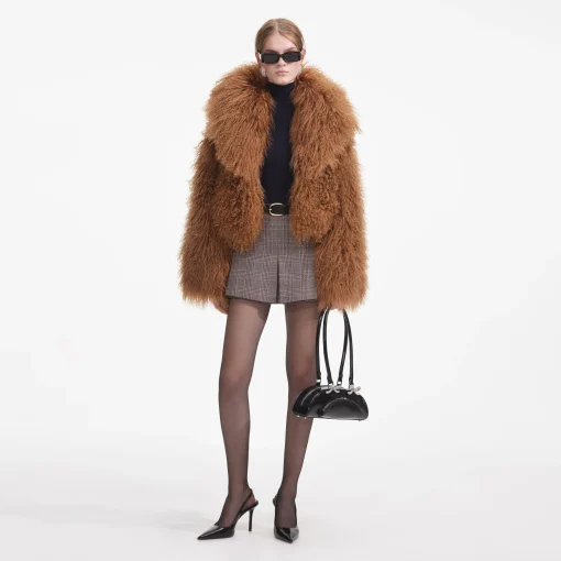 self-portrait Shearling Jacket