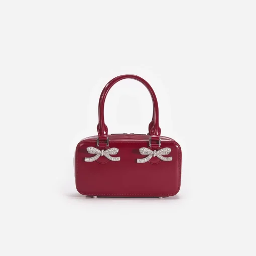 self-portrait Leather Mini Tote Bag