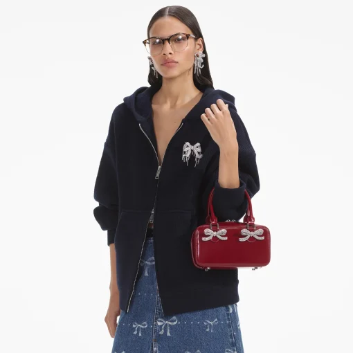 self-portrait Leather Mini Tote Bag