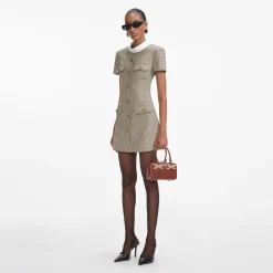 self-portrait Wool Mini Dress