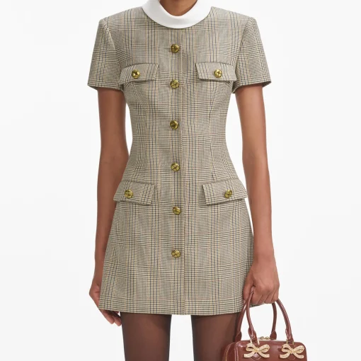 self-portrait Wool Mini Dress