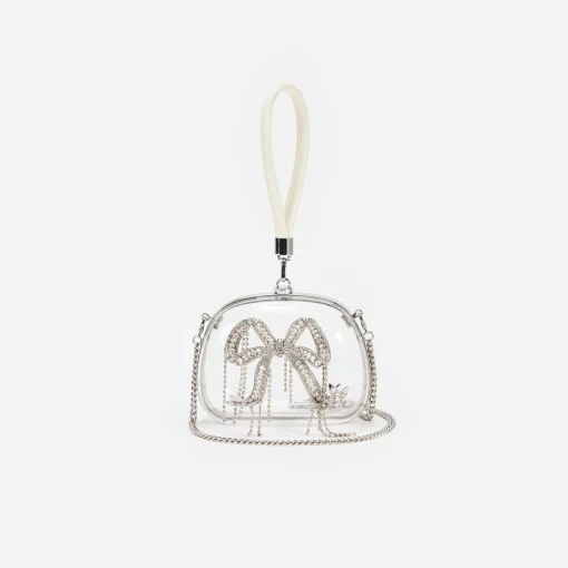 self-portrait Top Handle Clutch Bag