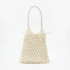 self-portrait Beaded Large Tote
