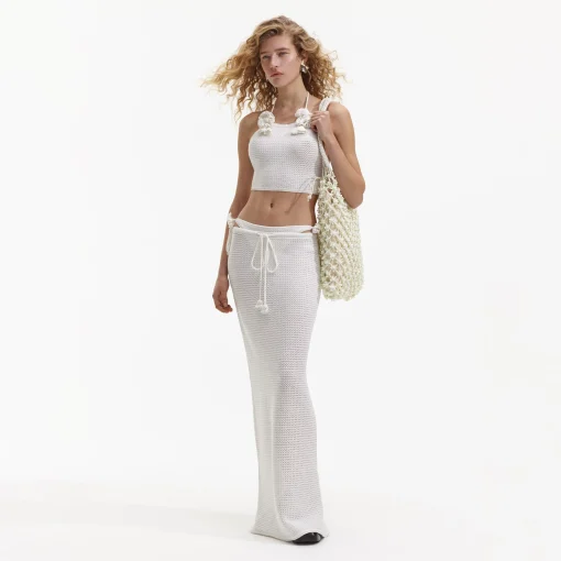 self-portrait Beaded Large Tote